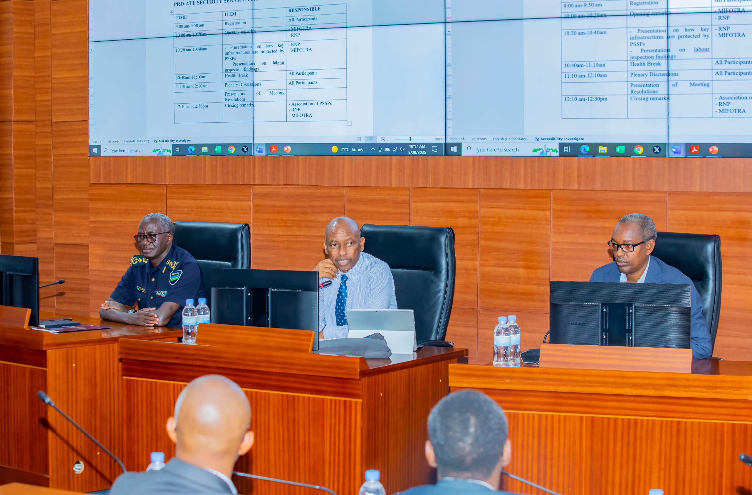 Ibigo bicunga umutekano byasabwe kongera ubunyamwuga n’ihame ry’umurimo unoze
