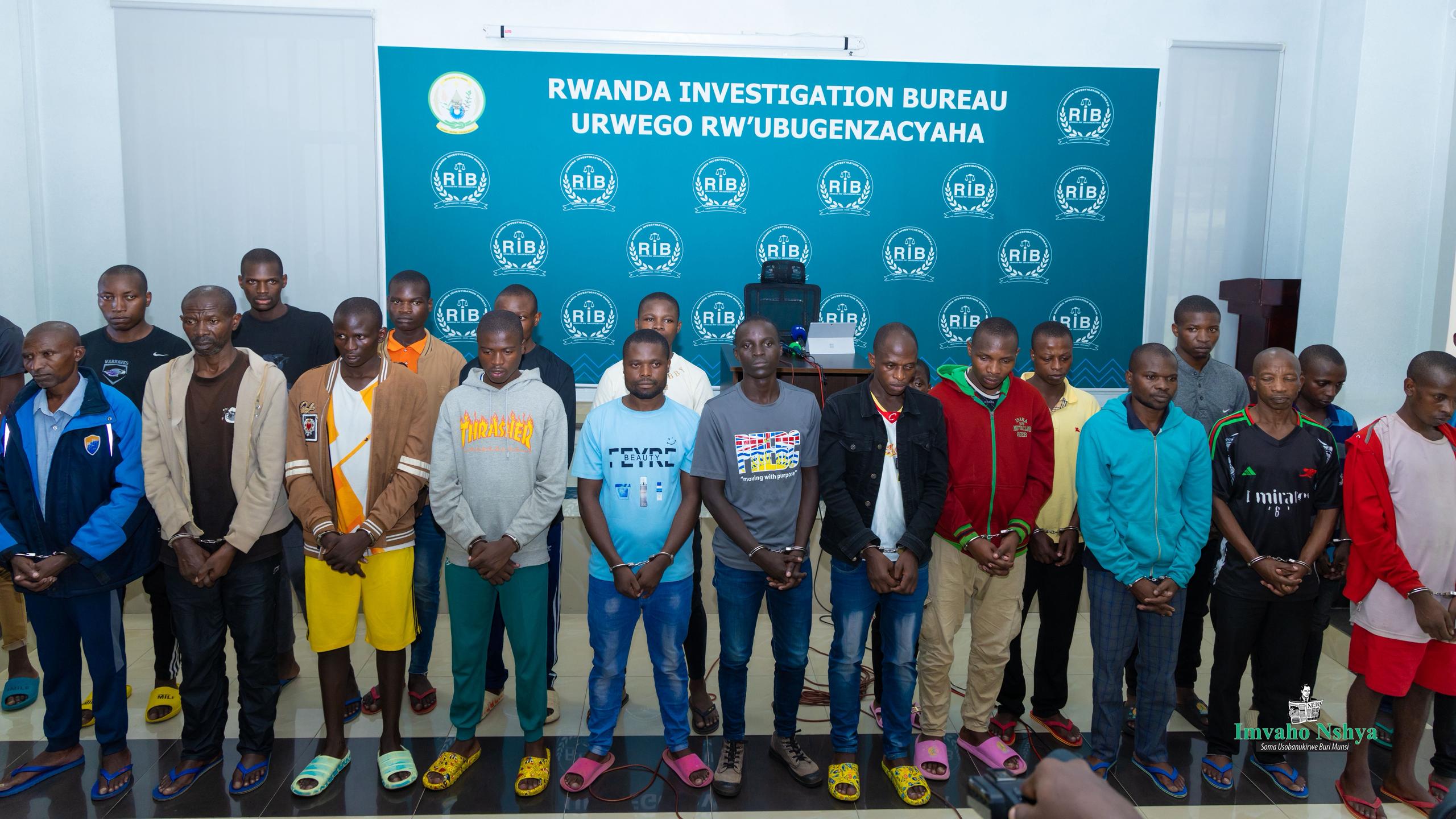 RIB yerekanye 26 bafatiwe mu bikorwa by’ubutekamutwe