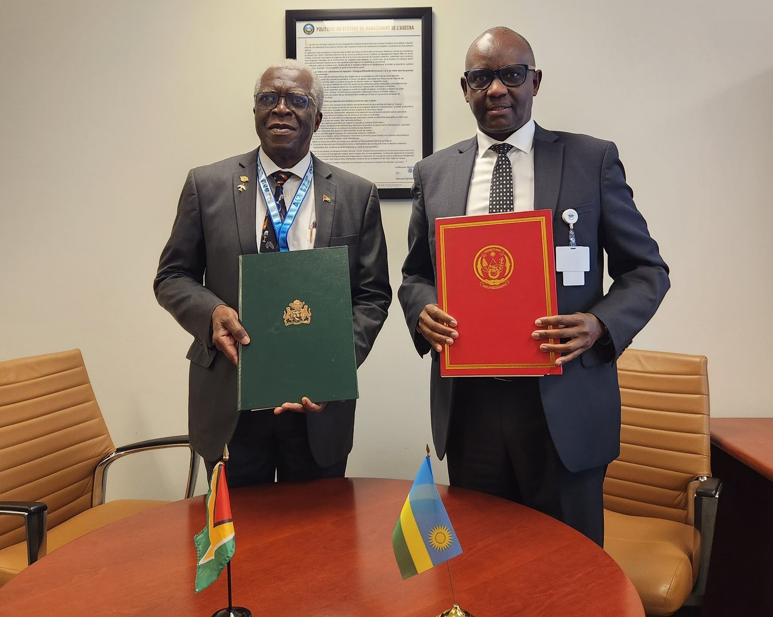 U Rwanda na Guyana byemeje ubufatanye mu bya serivisi z’indege