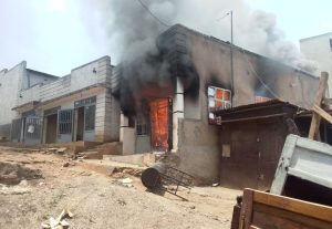Rusizi: Inyubako y’ubucuruzi n’ububaji yakongokeyemo ibya miliyoni 10 Frw
