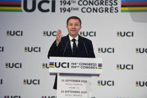 David Lappartient yatorewe  kuyobora UCI ku nshuro ya gatatu
