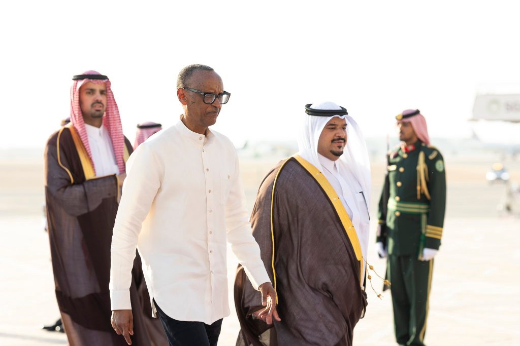 Perezida Kagame yageze i Riyadh mu Nama Mpuzamahanga y’Ishoramari
