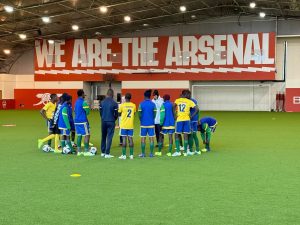 Abanyeshuri b’Abanyarwanda batangiye amahugurwa muri Arsenal FC