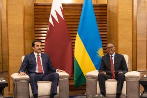 Perezida Kagame na Emir wa Qatar bishimiye ibiganiro bagiranye