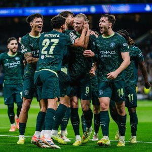 UEFA Champions League: Arsenal yakomeje kuyobora, Manchester City itsinda Real Madrid