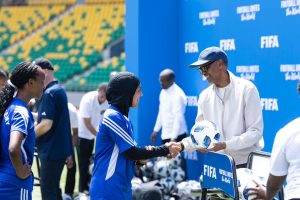 Perezida Kagame na Gianni Infantino bitabiriye FIFA Football Clinic/Festival