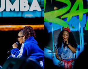 Young Grace na Fifi  banyuzwe no gutaramira mu ‘Cyumba cya Rap’