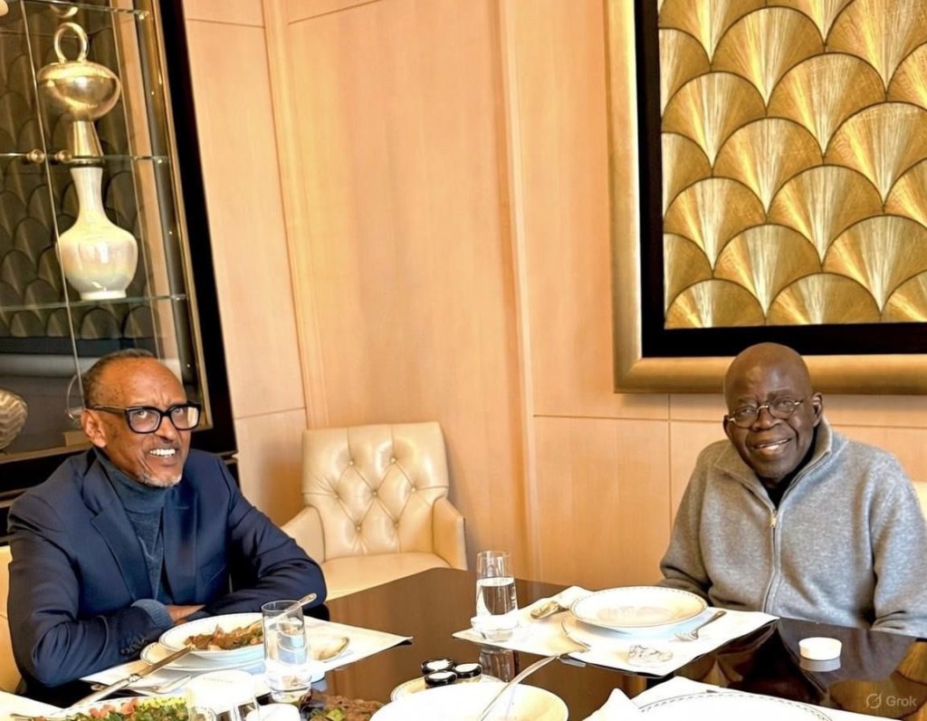 Bola Tinubu yishimiye gusangira na Perezida Kagame&nbsp;