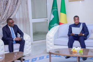 Dr. Biruta yashyikirije Sassou N’Guesso ubutumwa bwa Perezida Kagame