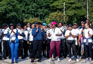 Jeanette Kagame yitabiriye Siporo Rusange hizihizwa Umunsi w’Abagore