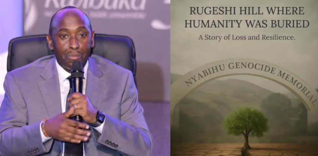 Kwibuka 32: Byinshi ku gitabo ‘Rugeshi Hill Where Humanity Was Buried’ kigaruka ku bukana bwa Jenoside