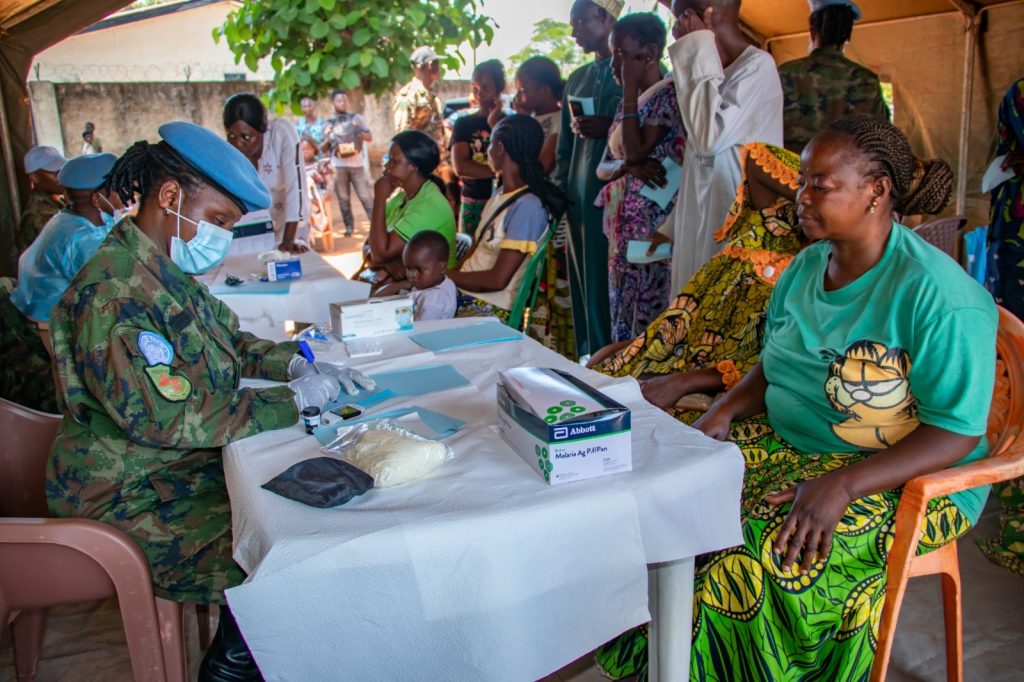 Santarafurika: Ingabo z’u Rwanda zavuye abarenga 170 indwara zitandukanye