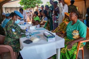 Santarafurika: Ingabo z’u Rwanda zavuye abarenga 170 indwara zitandukanye