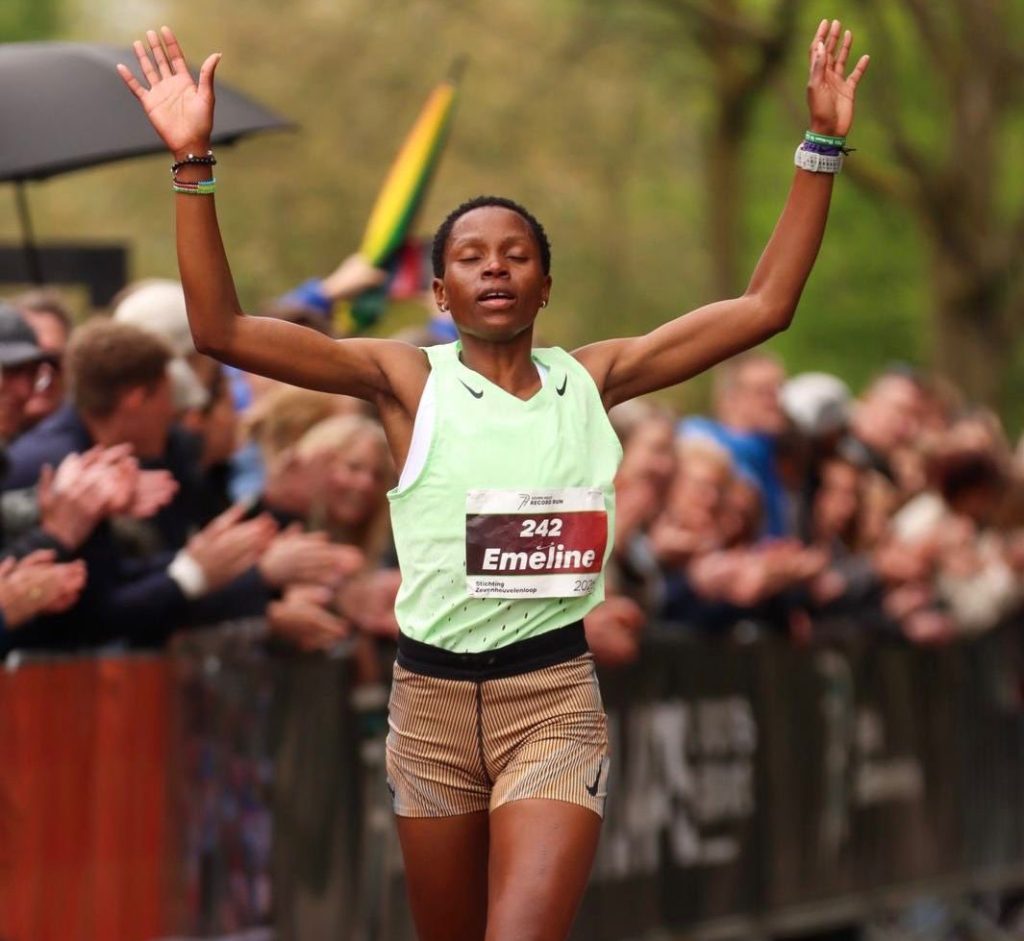 Emeline Imanizabayo yegukanye umudali wa Zahabu muri Seven Hills Record Run