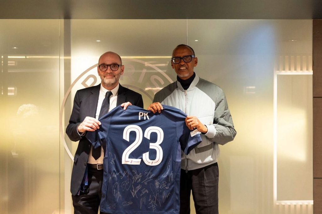 Perezida Kagame yashimiye Atletico Madrid na PSG zageze muri ½ cya ‘Champions League’