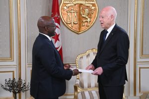Nduhungirehe yashyikirije Perezida Kaïs Saïed wa Tunisia ubutumwa bwa Perezida Kagame