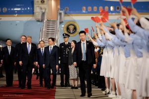 Donald Trump yageze i Beijing mu ruzinduko rw’akazi mu Bushinwa