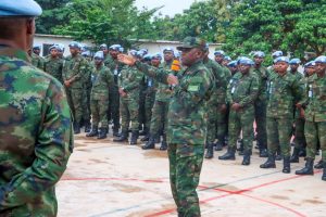 Maj Gen Nyakarundi yasuye Ingabo z’u Rwanda zoherejwe muri Centrafrique