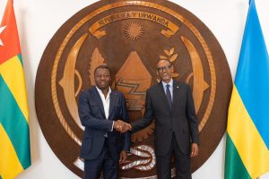 Perezida Kagame yakiriye Faure Gnassingbé Perezida w’Inama y’Abaminisitiri ya Togo
