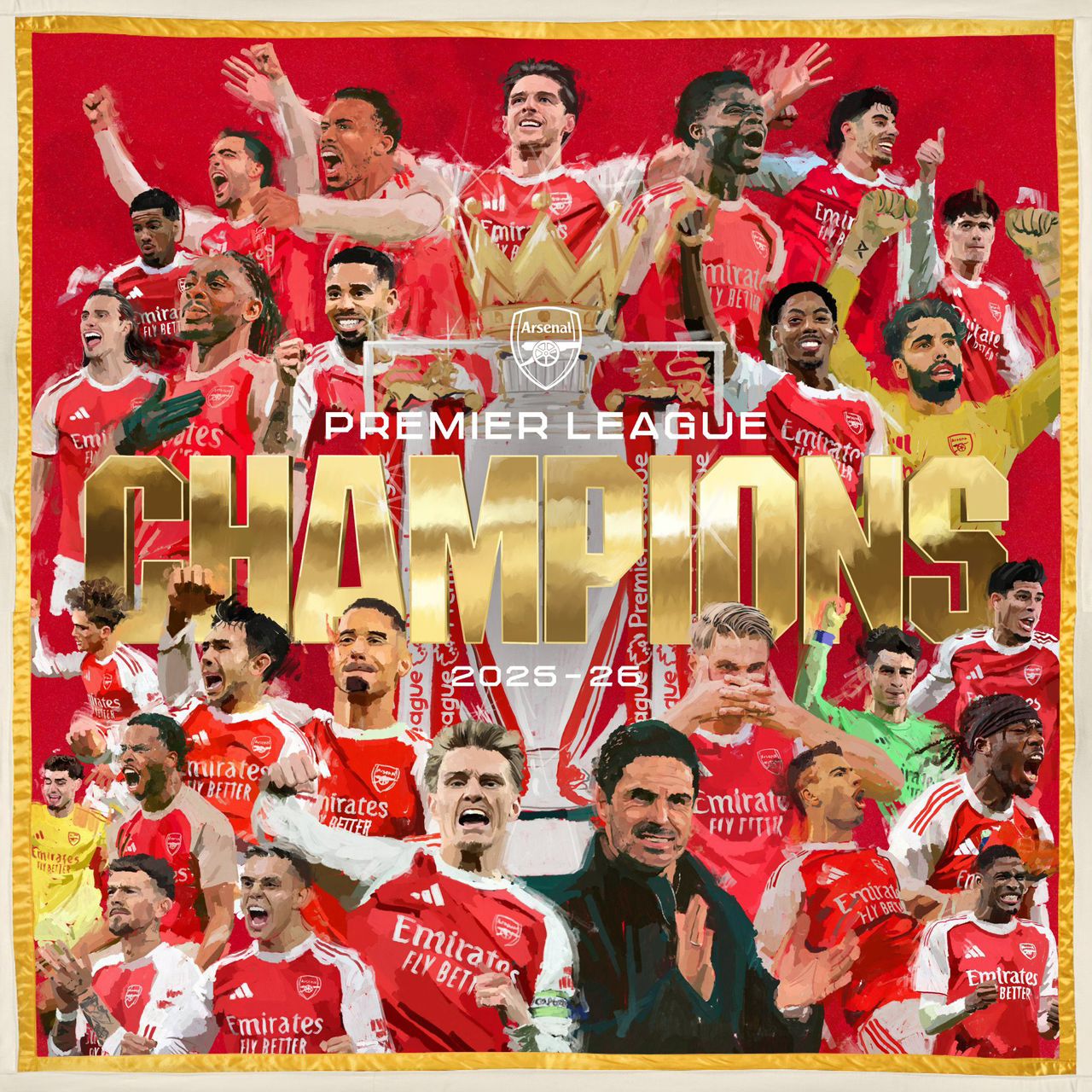 Arsenal yegukanye igikombe cya Shampiyona nyuma y’imyaka 22