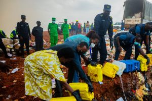 Kigali: Hangijwe ibiyobyabwenge n’ibicuruzwa bitemewe by’asaga miliyoni 61 Frw