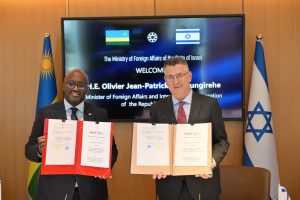 U Rwanda na Isiraheli byasinyanye amasezerano y’ubufatanye mu iterambere