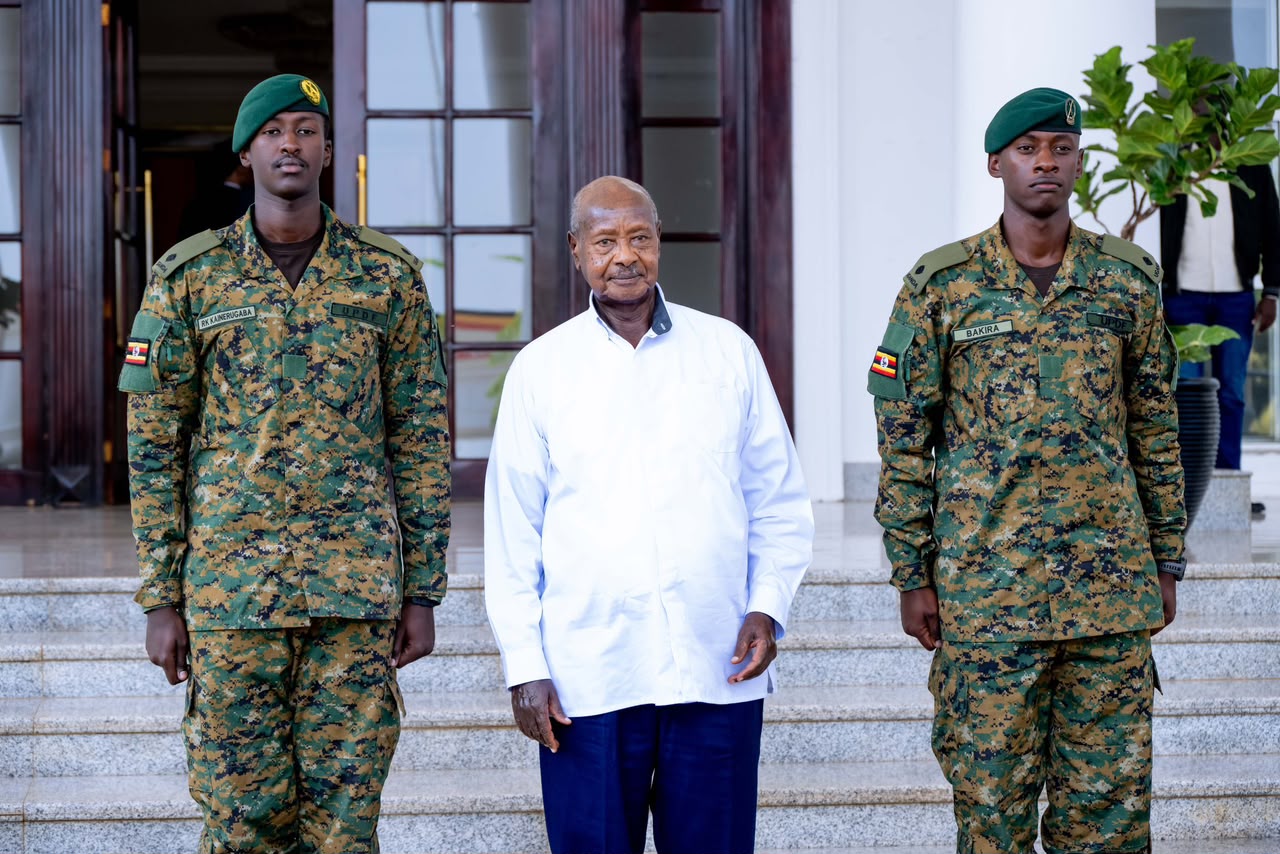 Perezida Museveni yahaye ikaze umwuzukuru we Ruhamya mu Ngabo za Uganda