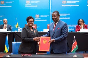 U Rwanda na Kenya byasinyanye amasezerano 11 y’imikoranire