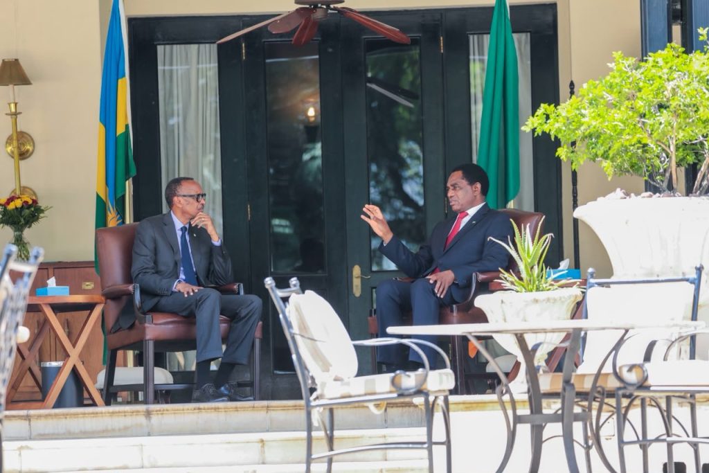 Perezida Kagame yashimiye Hakainde Hichilema wishimiye kuba u Rwanda ruzakira F1